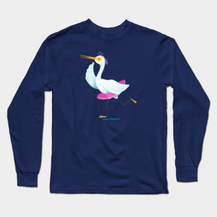 Egret Ballerina Long Sleeve T-Shirt